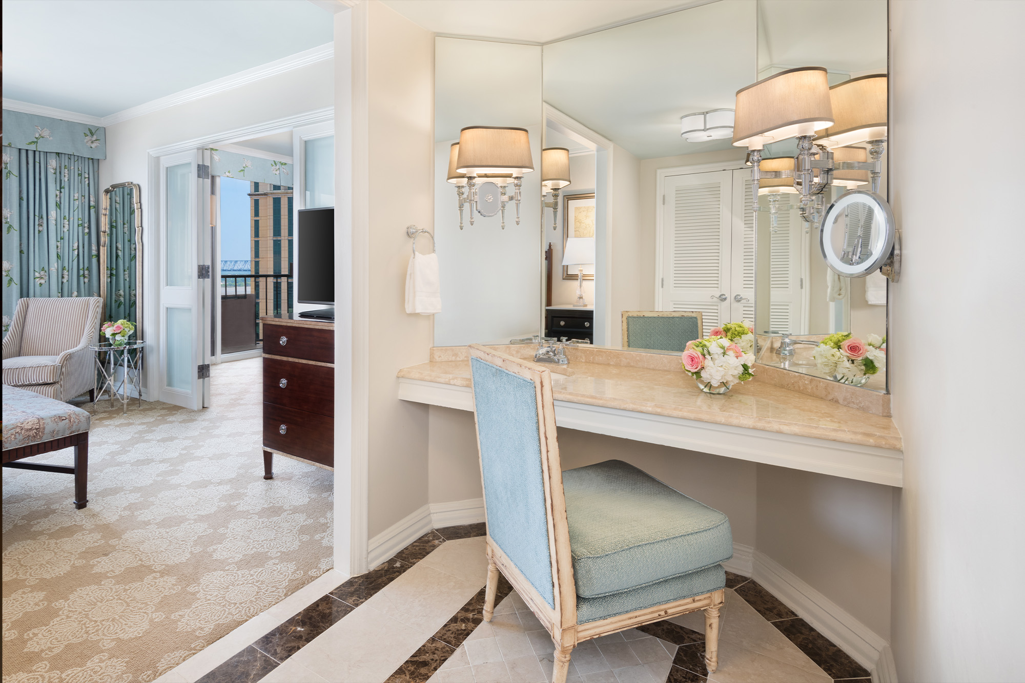 Premium Suite Vanity - The Windsor Court Hotel in New Orleans